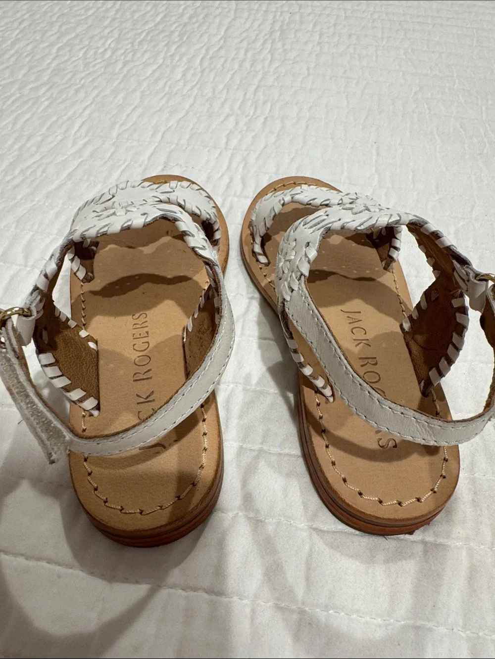 Jack Rogers white leather